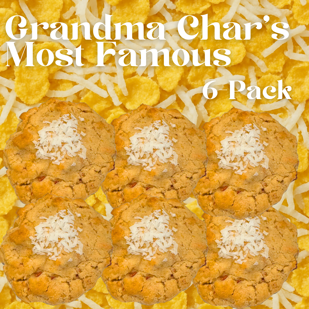 Grandma Char's Gourmet Cookies - 6 or 12-Pack Variety Pack of Delicious Cookies