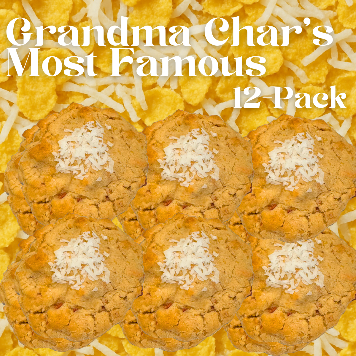 Grandma Char's Gourmet Cookies - 6 or 12-Pack Variety Pack of Delicious Cookies