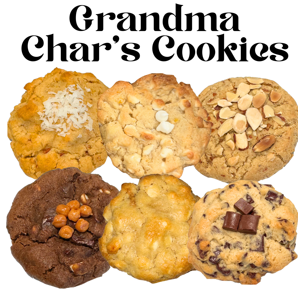 Grandma Char's Gourmet Cookies - 6 or 12-Pack Variety Pack of Delicious Cookies